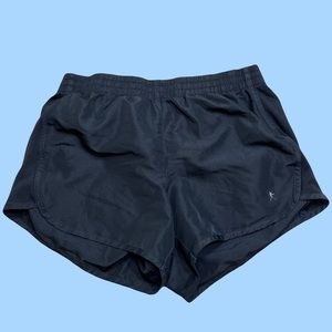 Plain black athletic shorts